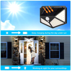 LED Solar-Powered Garden Sensor Light
