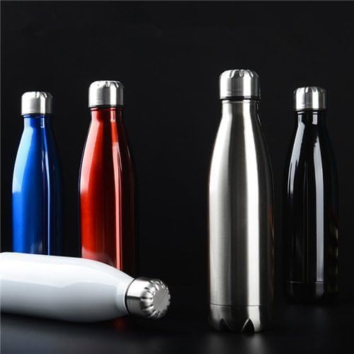 Stainless Steel Water Bottle – 500ml Cola Shape | Maroon ,Black| Hot & Cold Nawazia