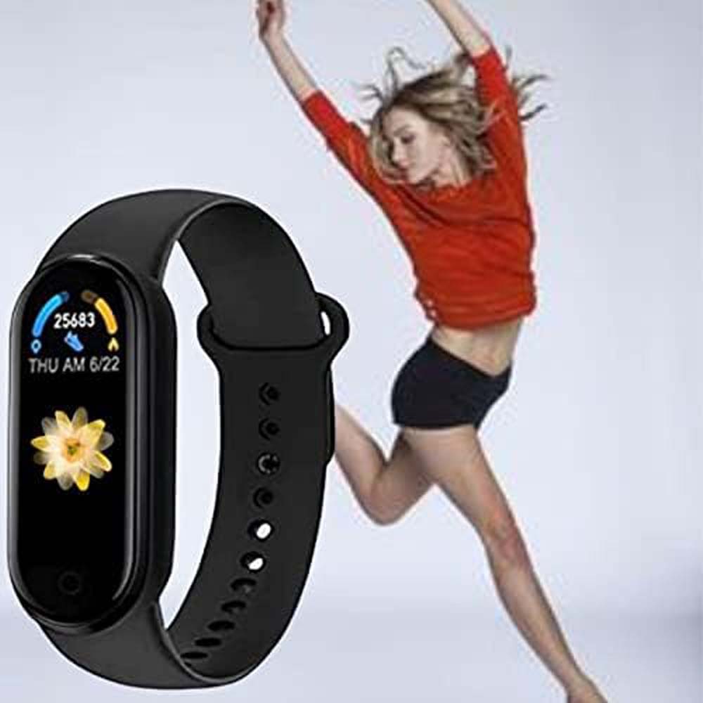 M4 Waterproof Smartband Fitness Tracker for Daily Activity Monitoring
