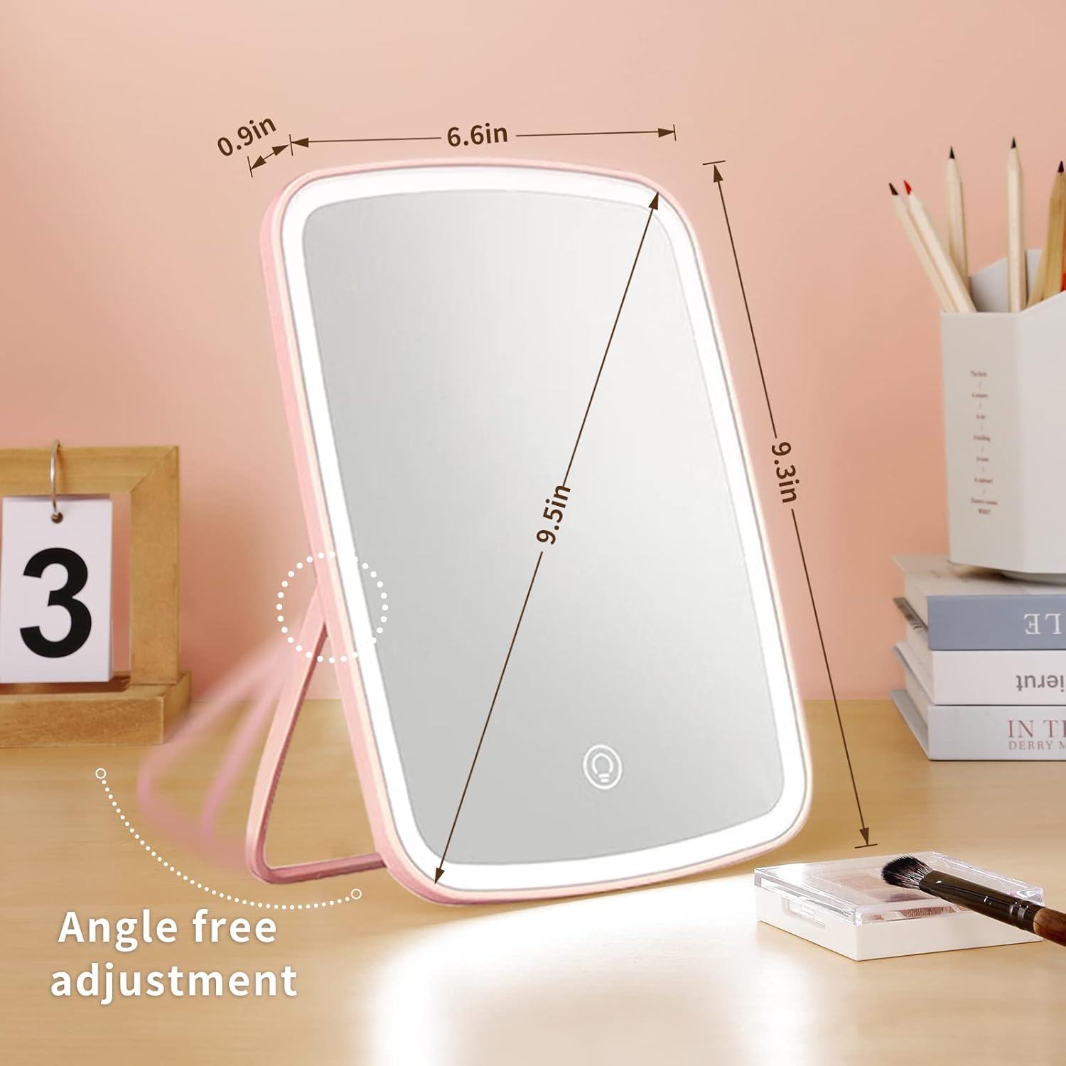 Makeup Vanity Mirror with 42 LED Lights, Touch Control, 3 Color Lighting