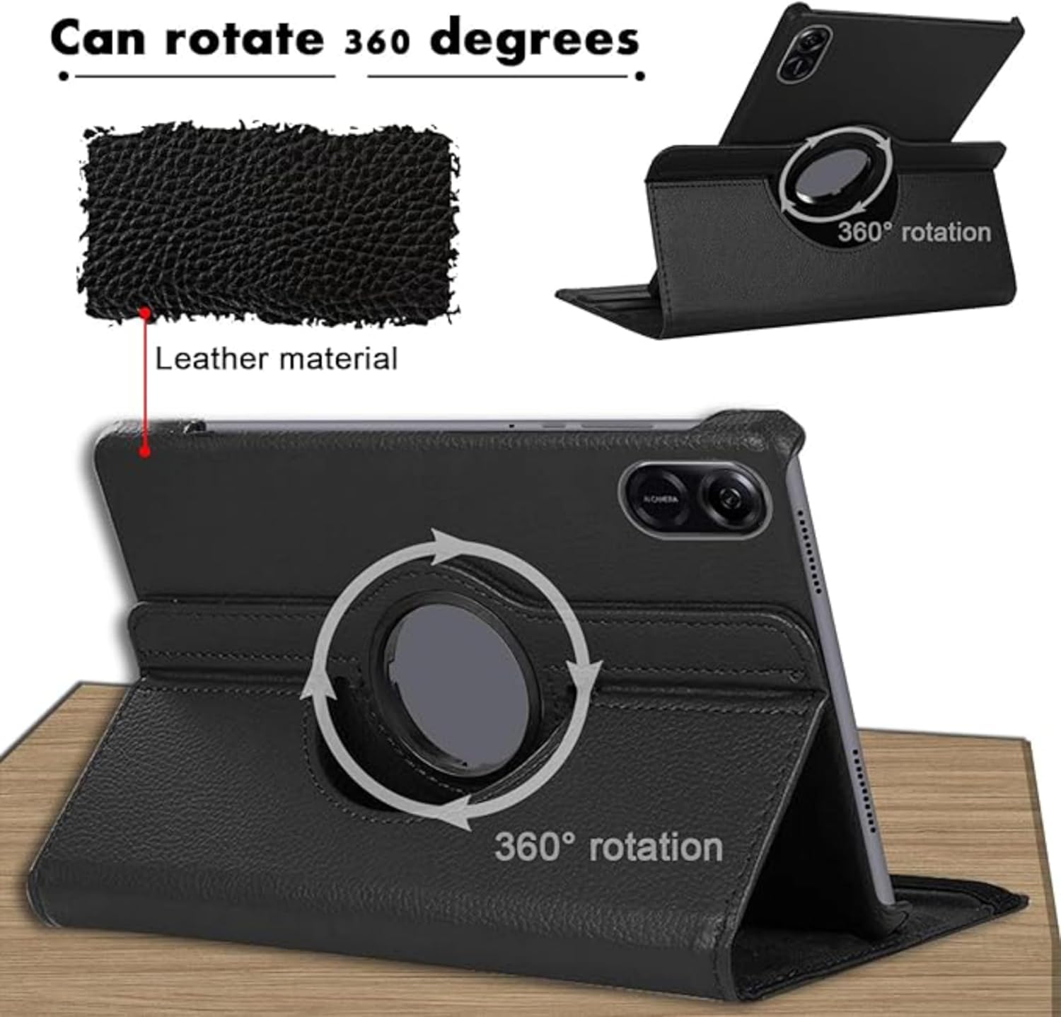 Multi-Color PU Leather 360° Rotating Case for Honor Pad X9/X8 Pro 11.5"