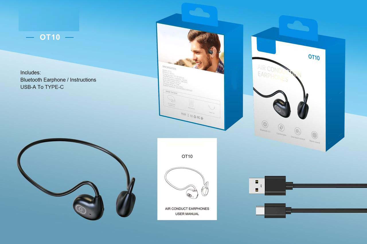 OT10 Neckband Earbuds – Comfortable Fit, Enhanced Audio Quality, Long Battery Life, Bluetooth Wireless Earbuds with Noise Isolation