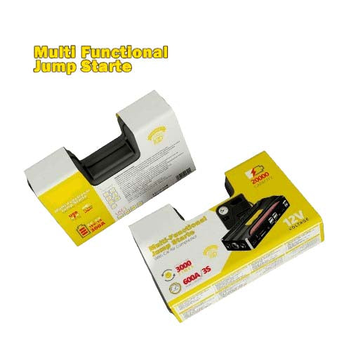 Portable Car Jump Starter & Air Blower Power Bank | 2000A Starter, 150PSI Inflator, 20,000mAh Battery Pack