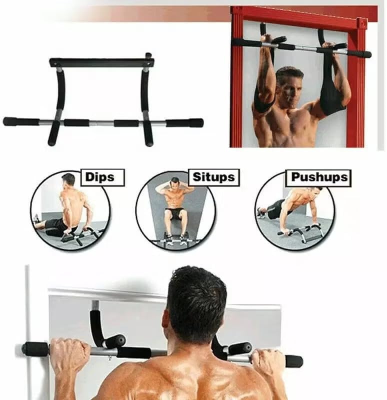 Portable Chin-Up Bar with Non-Slip Foam Grips for Effective Upper Body and Core Strength Training