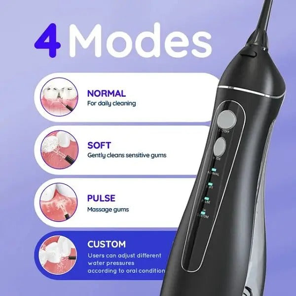 Portable Oral Irrigator | Rechargeable Cordless Water Flosser