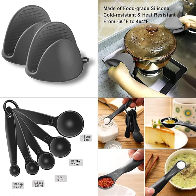 Silicon Utensils in Black color