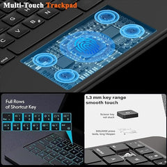 Smart Arabic-English Keyboard with Magnetic Stand