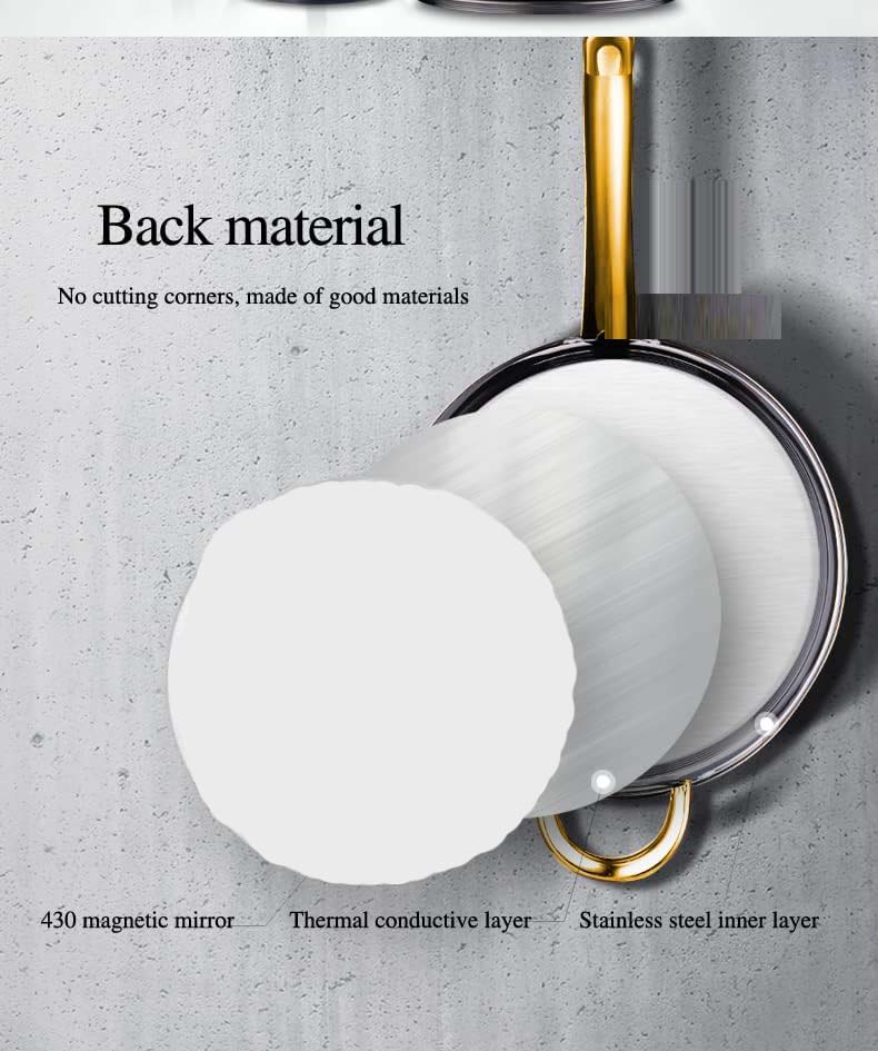  Stainless Steel Cookware Set Thermal Conductive layer
