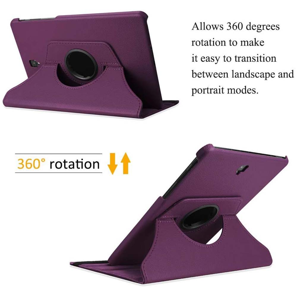 Stylish PU Leather Stand Case for Galaxy Tab A 8.0" 2017 with 360° Rotation