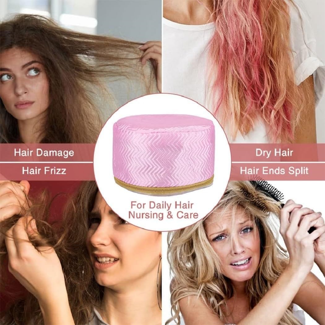 Thermal Hair Spa Cap for Nourishing & Heating | Spa Cap Steamer Hot Cap for Hair Care