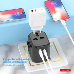 Universal Travel Adapter - All-in-One International Power Adapter
