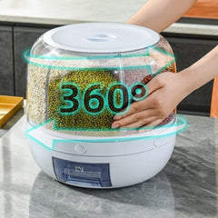 Multifunctional Grain Storage System – Large Capacity Grain Dispenser and Rice Box with Durable Build