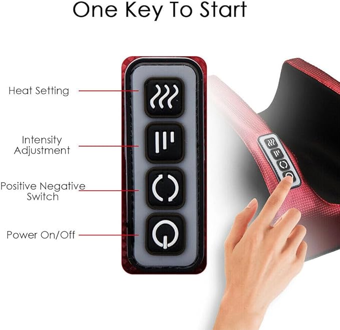 Multifunction Foot Massager – Heated Shiatsu with Panel Control for Home & Office Nawazia