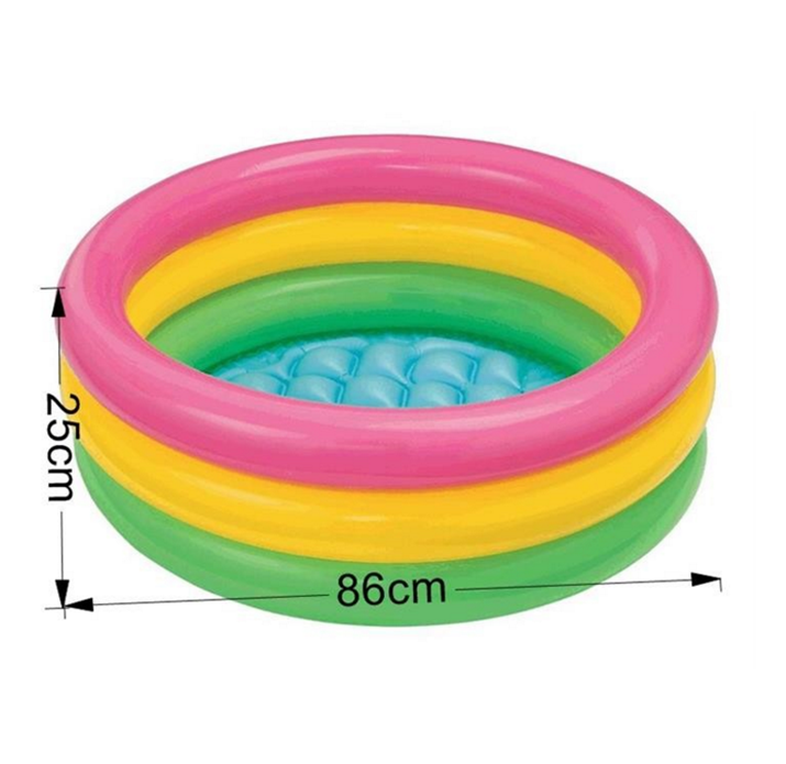 3 Rings Inflatable Sunset Glow Pool | Vibrant Swimming Pool for Babies & Toddlers | Safe, Durable & Easy to Use Nawazia