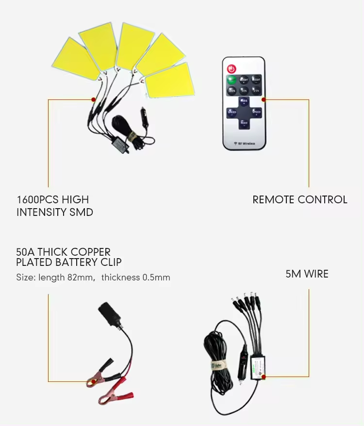 Energy-Efficient Camping Lantern | Remote-Controlled DC 12V LED Outdoor Light Nawazia