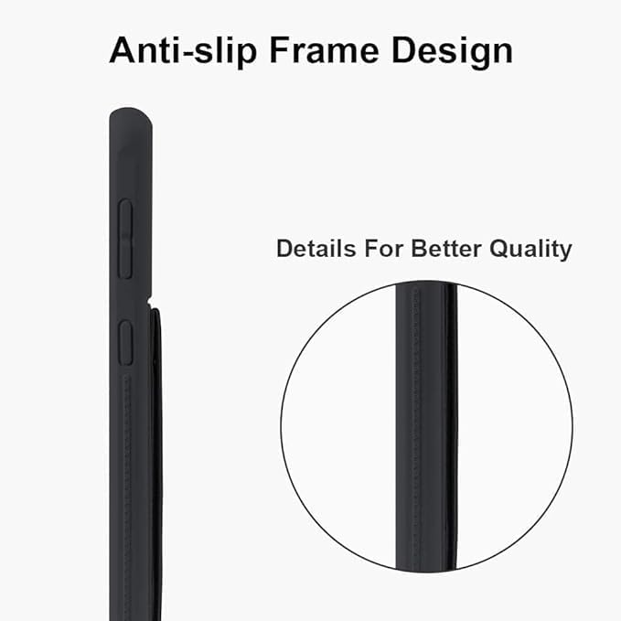 Slim Protective Case for Samsung Galaxy S21-S24 Plus | Leather Hand Strap & Kickstand | Black Nawazia