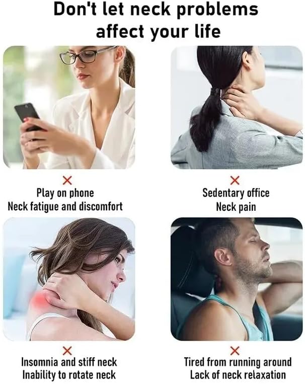 Wireless Neck & Shoulder Massager – Deep Kneading Shiatsu & Heat for On-the-Go Relaxation Nawazia