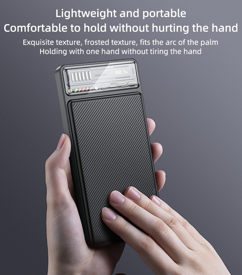 YP57 Fast Charging Power Bank – 10000mAh Dual Output with 15W + USB 22.5W and Transparent Battery Display Nawazia