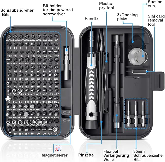 Compact Mini Screwdriver and Bit Set – Portable Precision Tool Kit for DIY & Professional Repairs Nawazia