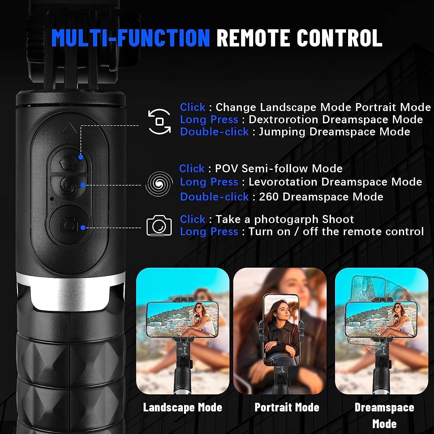 Q18 Mobile Phone Selfie Stick – Anti-Shake Gimbal Stabilizer with Built-In Fill Light, Rechargeable Battery, and Universal Smartphone Compatibility Nawazia