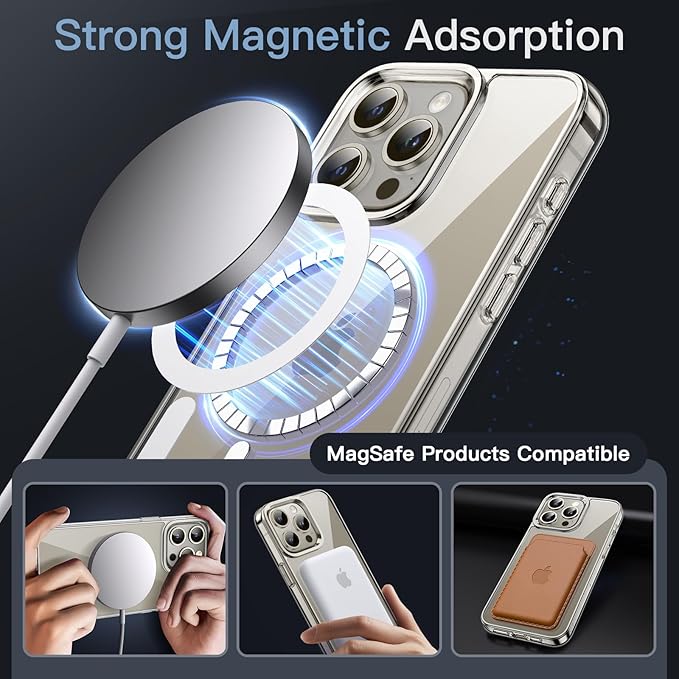 MagSafe Compatible Magnetic Phone Case | Military-Grade Protection for iPhone 15 Series Nawazia