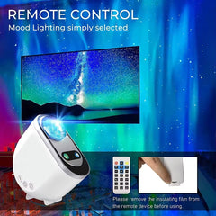 Galaxy Star Projector – 3-in-1 Aurora Borealis LED Light Projector with Bluetooth Speaker, White Noise, and Customizable Lighting Modes