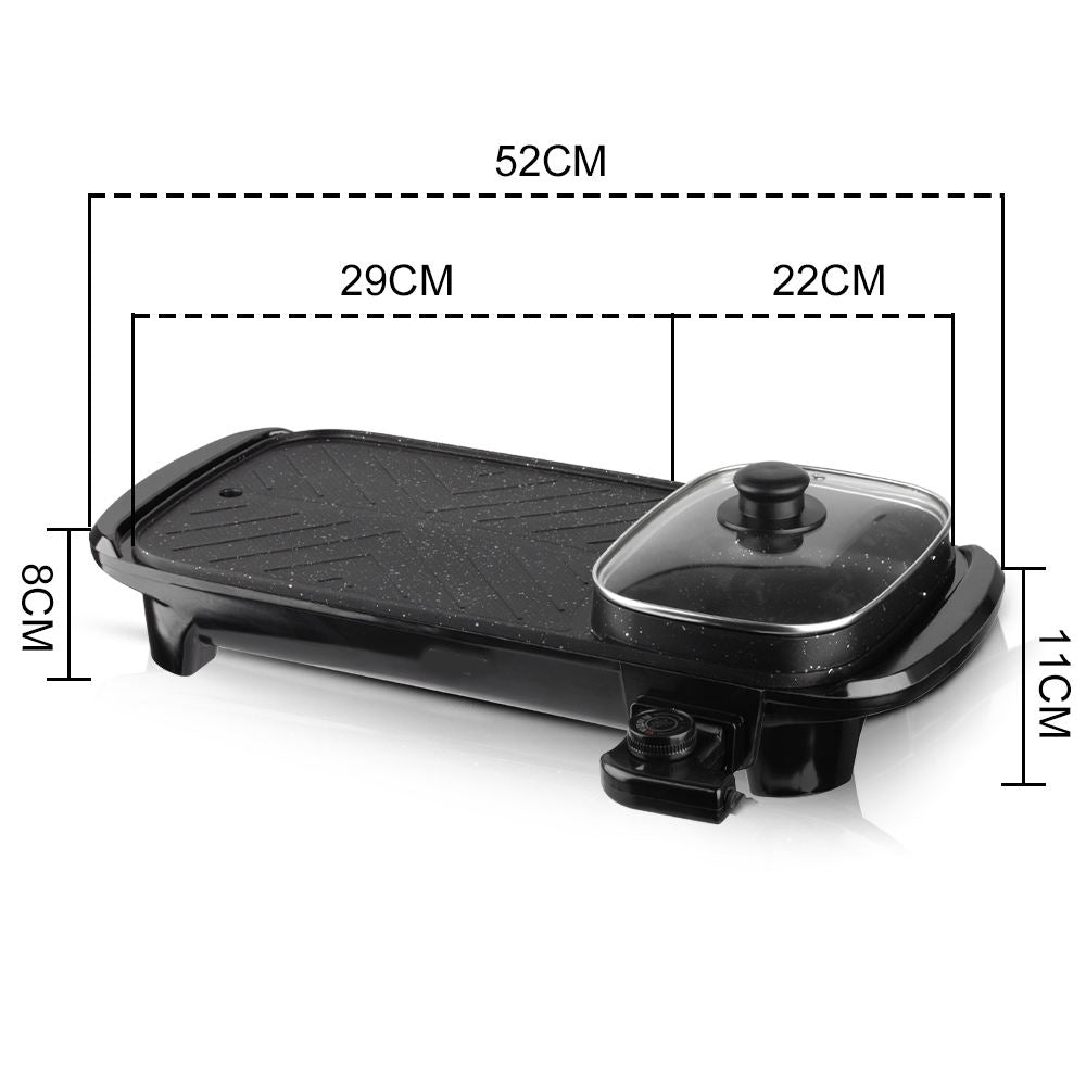 Customized Homemade BBQ Grill | Smokeless Indoor Electric BBQ Grill with Hot Pot Nawazia