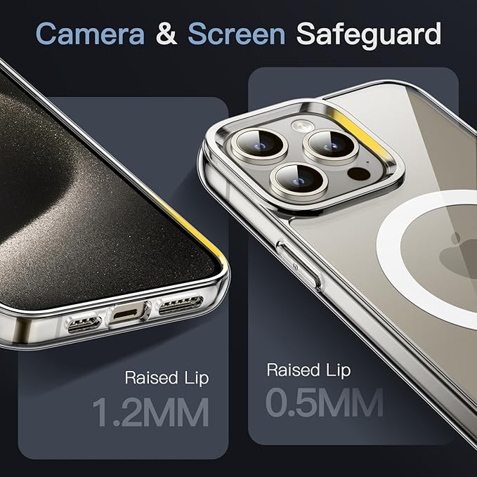MagSafe Compatible Magnetic Phone Case | Military-Grade Protection for iPhone 15 Series Nawazia