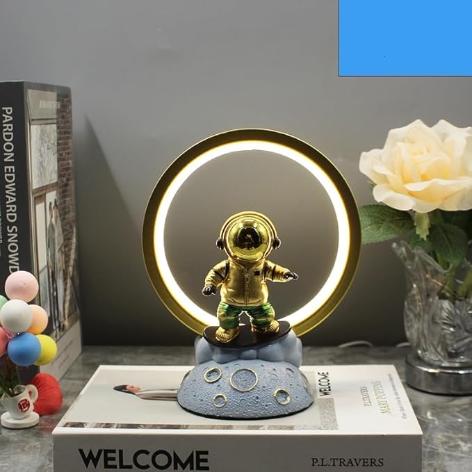 USB Plug LED Decorative Room Lights – Yoga Meditation Astronaut Modern Table Lamps | Relaxing Ambient Home Lighting Nawazia