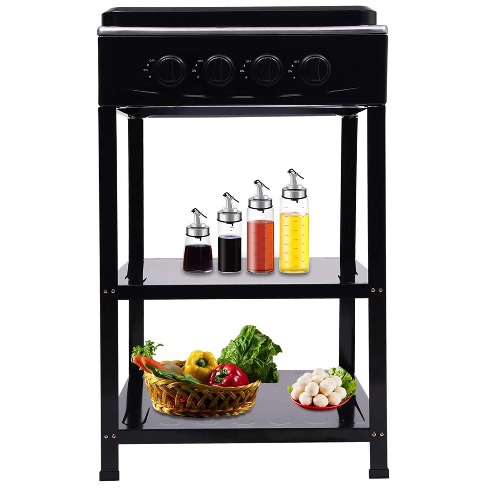 4-in-1 Gas Stove: 3 Burner + Hot Plate with Stand – Durable & Efficient Cooking Solution Nawazia