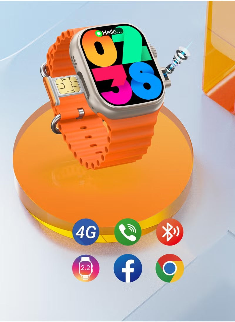 Oteeto TU94 Pro Smart Watch | 2.02" Display, Pop-Up Camera & SIM Slot | Fitness Tracker & Communication Device | Stylish & Innovative Design Nawazia