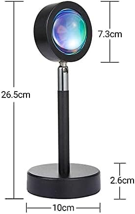 180° Rotatable USB Rechargeable Sunset Light Projector | Relaxing LED Night Light for Kids & Adults Nawazia