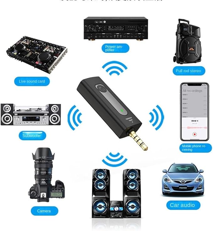 K35D Wireless Microphone – Plug & Play Mini Collar Mic for Vlogging, Streaming & Game Shooting (3.5mm AUX) Nawazia