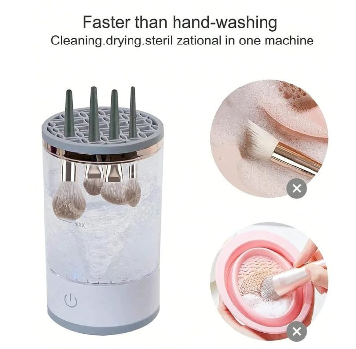 3-in-1 Automatic Makeup Brush Cleaner and Dryer – Electric USB-Powered Makeup Brush Cleaning Machine Nawazia
