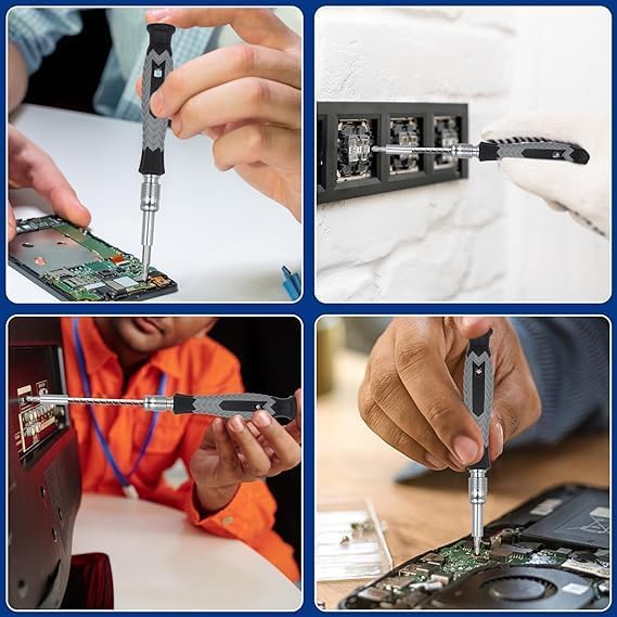 Mini Magnetic Screwdriver Set – Portable Cylinder Tool Kit for DIY Repairs of Glasses, Phones, Laptops, and Electronics Nawazia