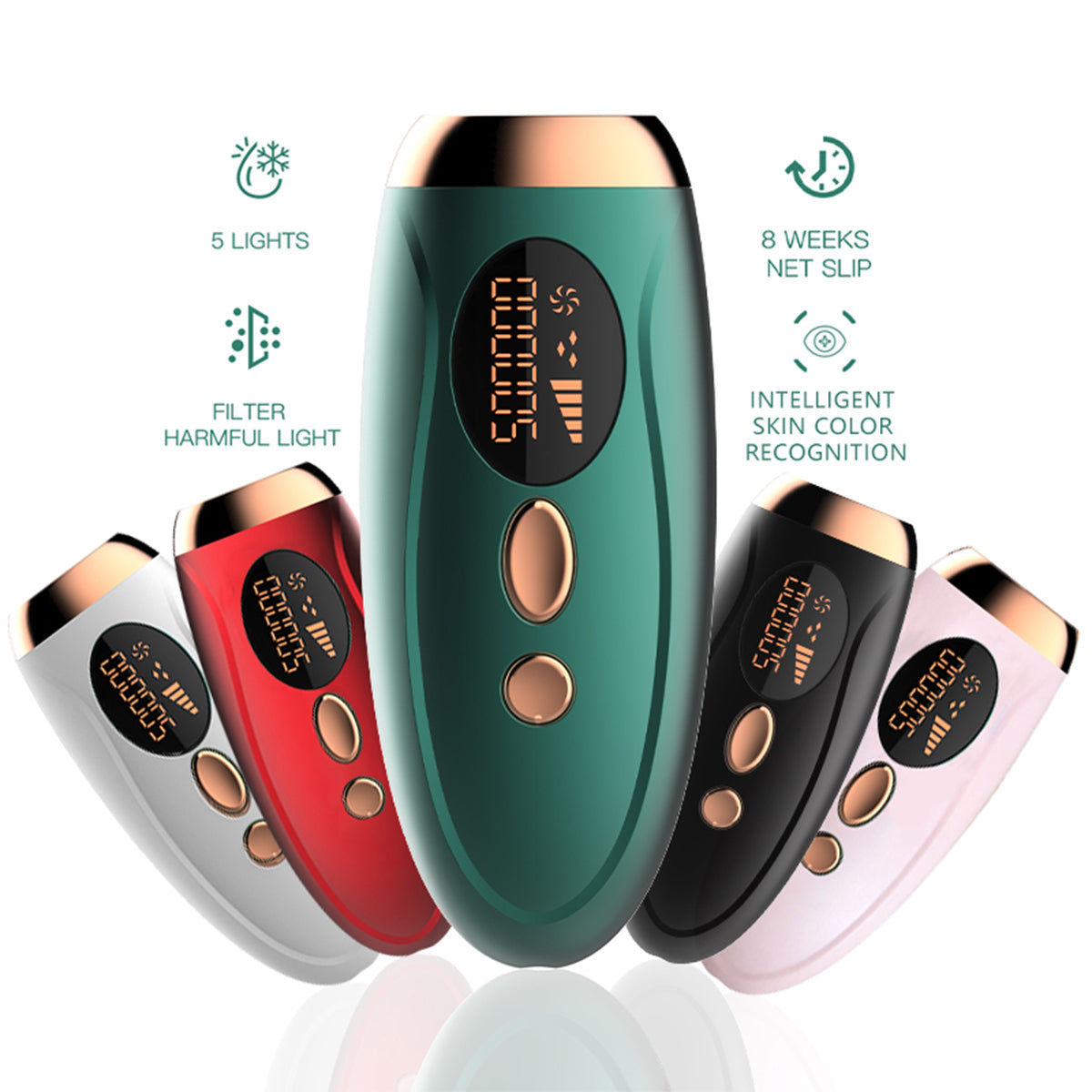 IPL Hair Removal Device – At-Home Painless Laser Hair Remover for Men & Women | Full Body Hair Reduction for Face, Bikini, Legs, Arms, & Underarms Nawazia