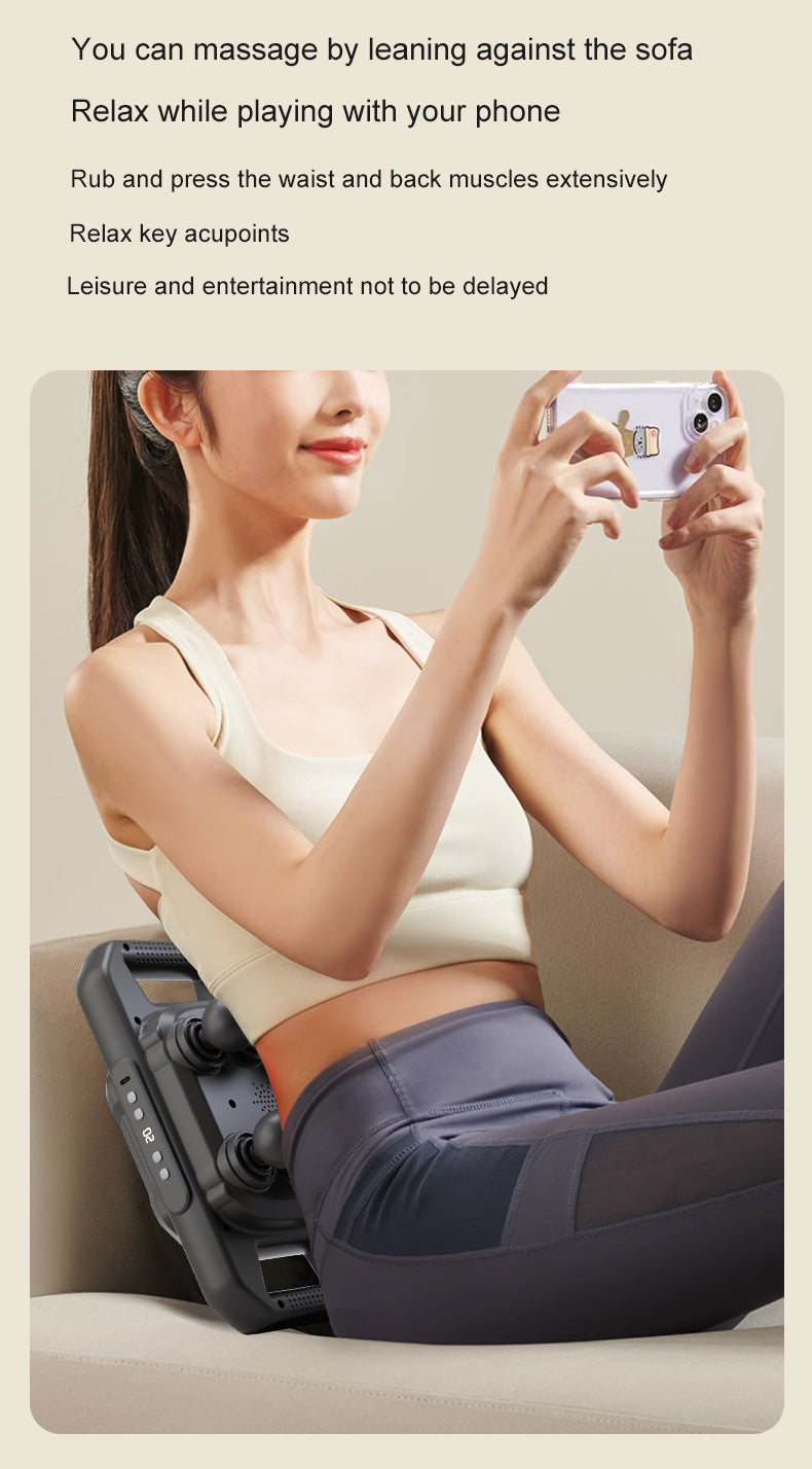 Tissue Body Massager | Powerful Fascia Gun with Six Attachments | Deep Tissue Relief & Tension Easing | Portable & Ergonomic Design | Perfect for Athletes & Daily Relaxation Nawazia