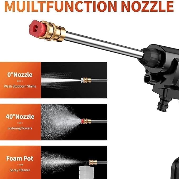 Cordless Pressure Washer | 48V Handheld Electric Power Washer Gun | Perfect for Car Cleaning & Outdoor Tasks Nawazia