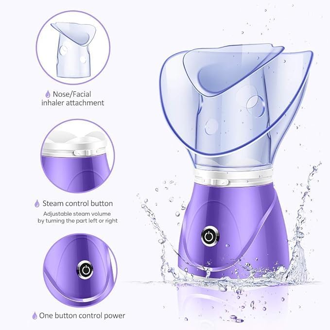 Professional Facial Steamer | Portable Spa Experience for Deep Cleansing and Hydration Nawazia