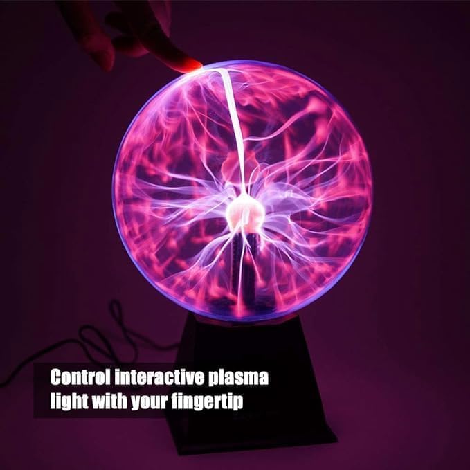 Plasma Ball | 6-Inch Touch & Sound Activated Interactive Globe Lamp Nawazia