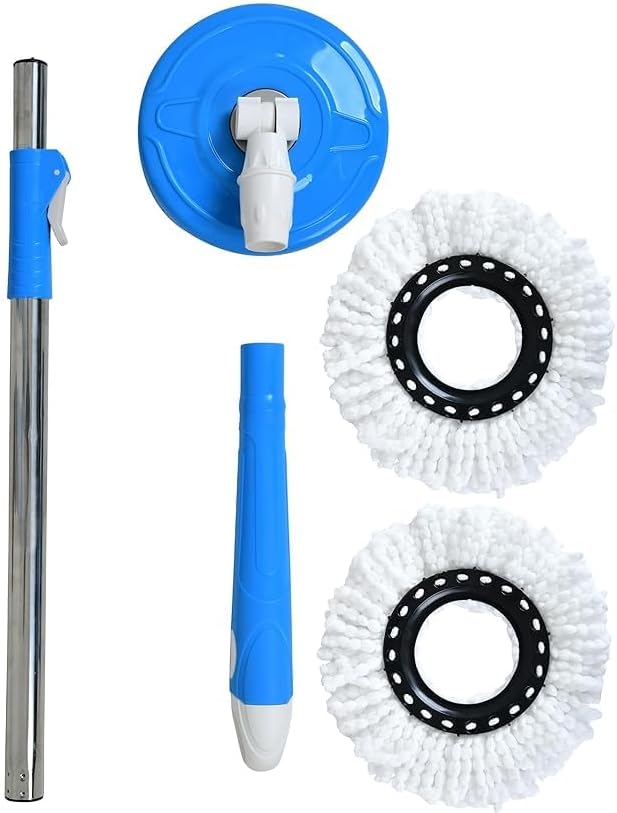 Rotate Stainless Steel Wringer Spin Mop Bucket System | 360° Spin for Efficient Cleaning Nawazia