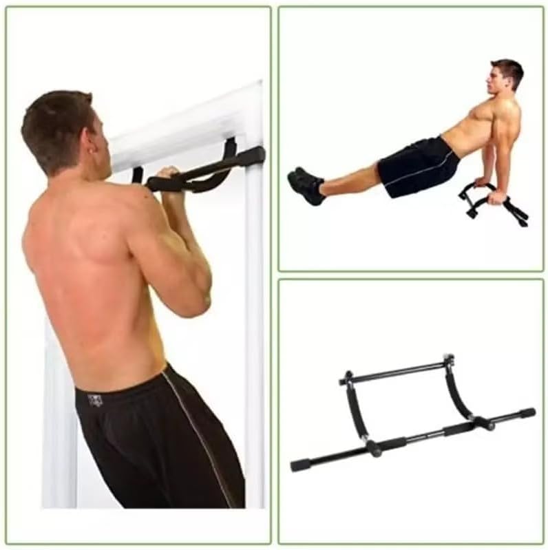 Pull-Up Bar for Doorway – Adjustable Height, Portable Chin-Up Bar with Non-Slip Foam Grips for Effective Upper Body and Core Strength Training Nawazia