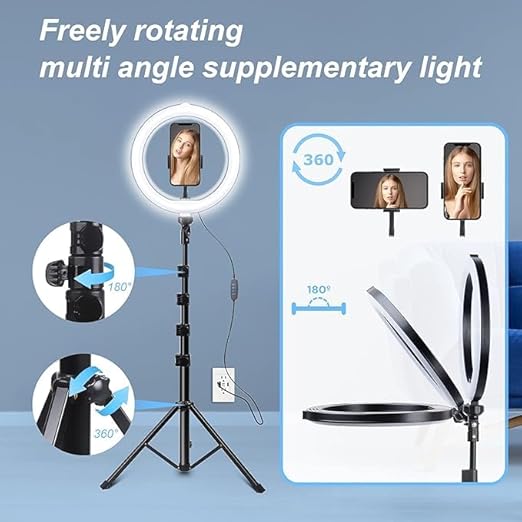 Beauty Live Light – Dimmable Selfie Ring Light & Extendable Tripod for Professional Makeup & Streaming Nawazia