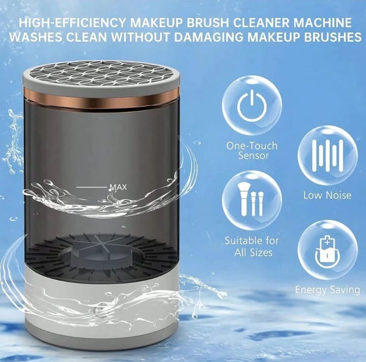 3-in-1 Automatic Makeup Brush Cleaner and Dryer – Electric USB-Powered Makeup Brush Cleaning Machine Nawazia