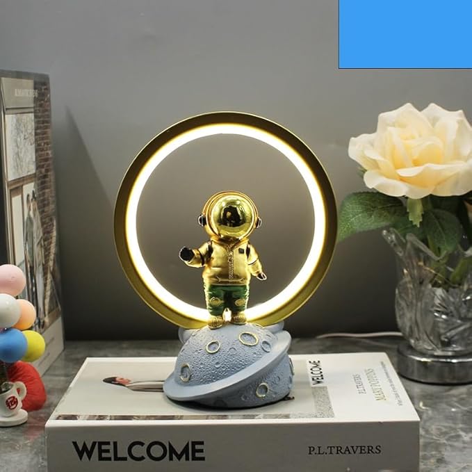 USB Plug LED Decorative Room Lights – Yoga Meditation Astronaut Modern Table Lamps | Relaxing Ambient Home Lighting Nawazia