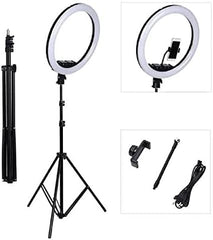 MJ38 RGB 25W Soft Ring Light | 38cm USB-Powered Light with Adjustable Tripod & Smartphone Stand | Ideal for Live Streaming & Content Creation